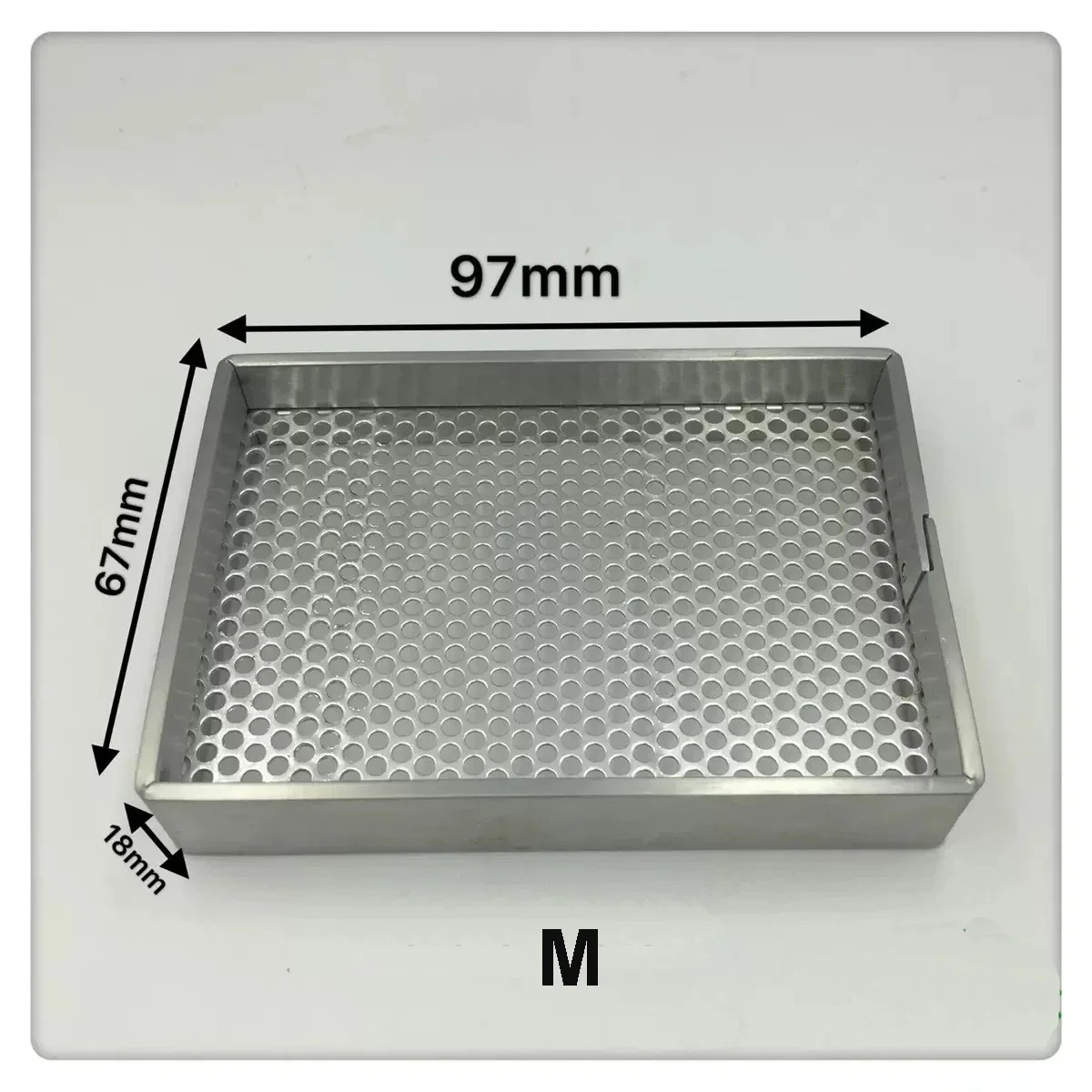 Aluminum Frame Steel Mesh Watch Parts Drying Storage Tray Organizer Tool