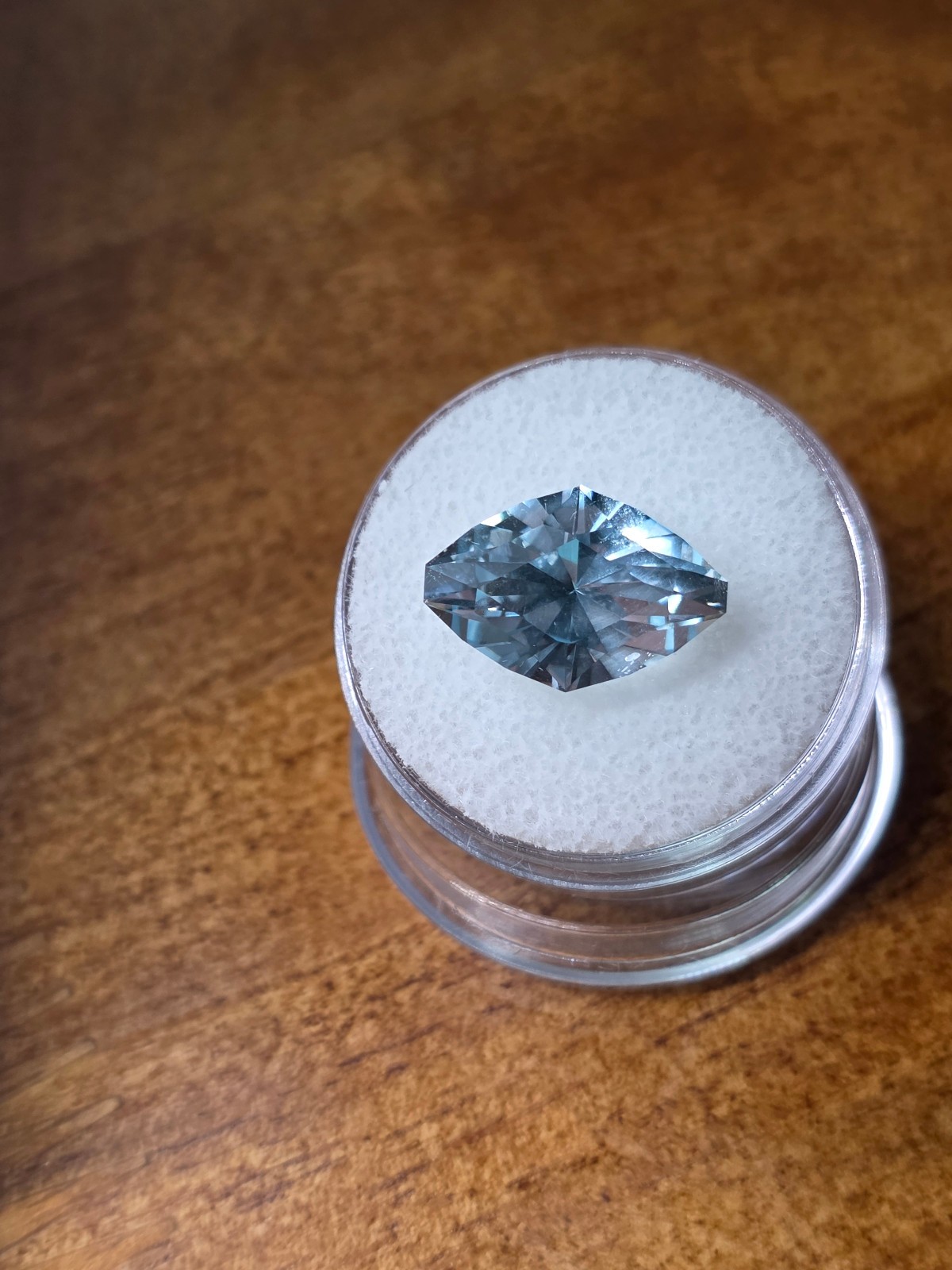 Blue Topaz 9.45 ct , Not a LAB Creation , Pendant is 92.5 sterling silver