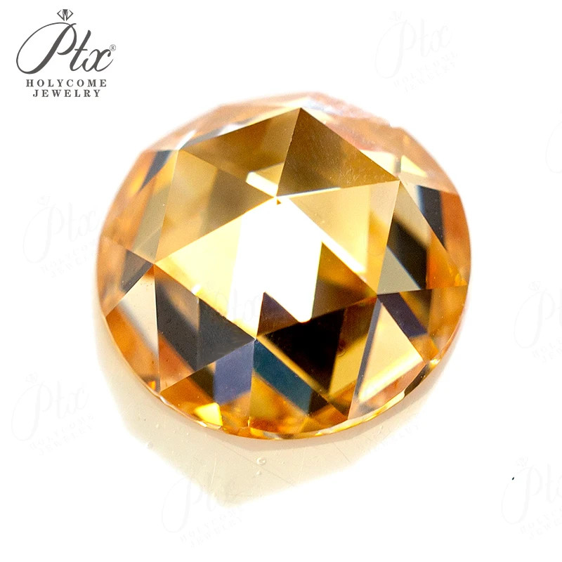 Natural Color Flat Bottom Rose Cut Moissanite Faceted Loose Stones for Jewelry