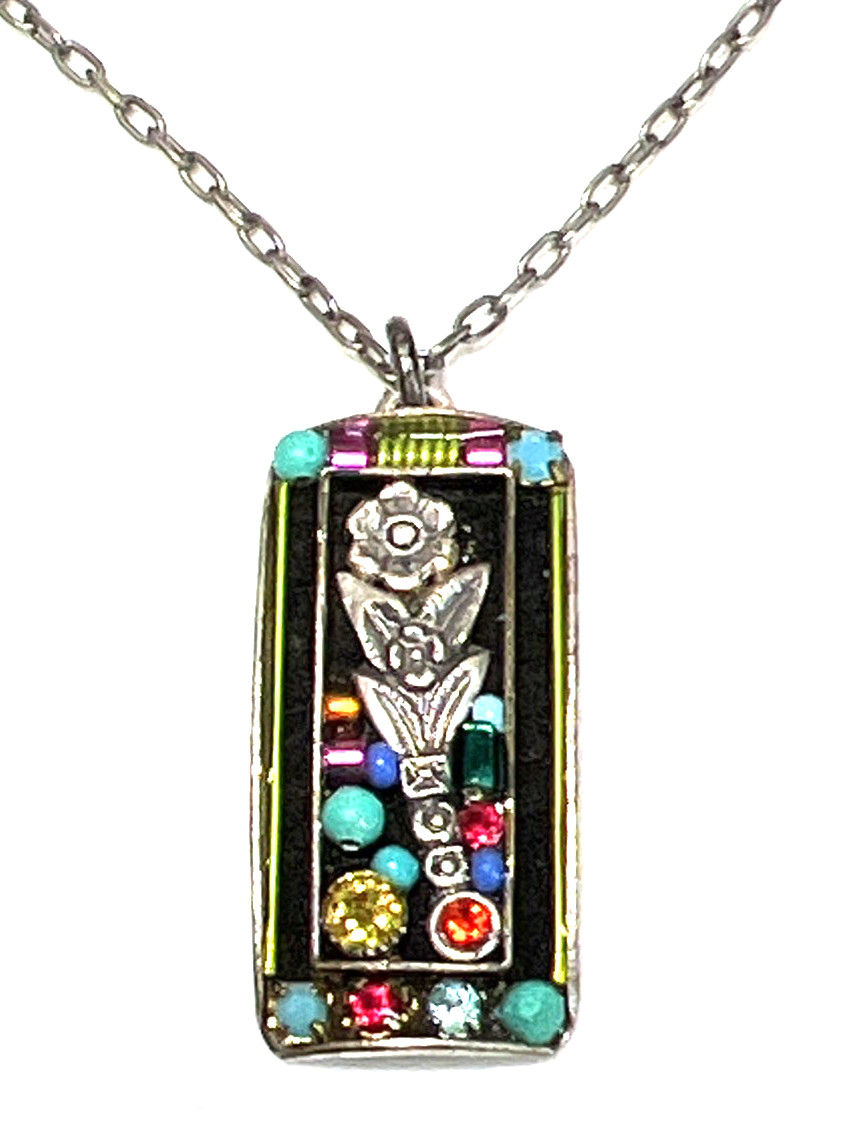 Firefly Jewelry Set Necklace & Earrings Swarovski Crystal Mosaic 17Inches