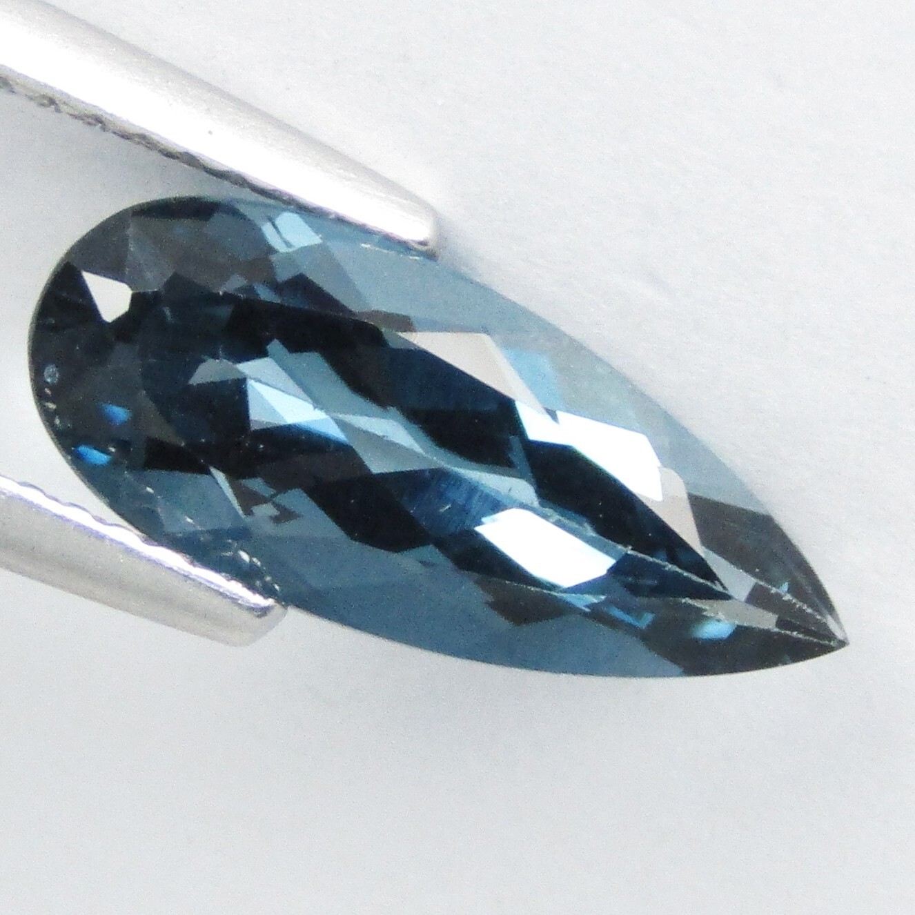 3.10Cts Stunning Natural London Blue Topaz Pear Shape Loose Gemstone From Brazil