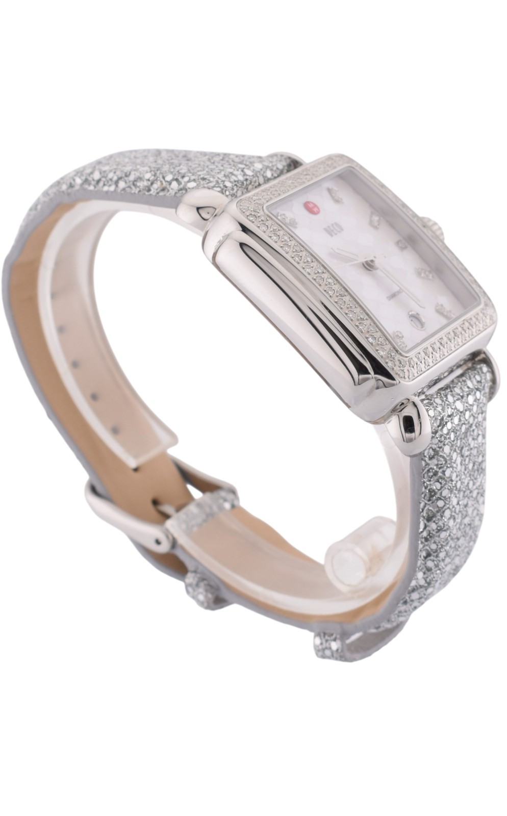 New Michele Deco Mosaic Mother of Pearl Diamond Dial Diamond Watch MW06T01A1046