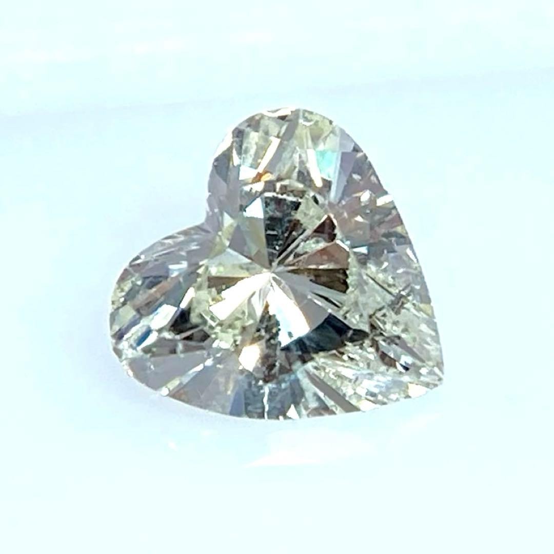 Natural Heart Shape Diamond 0.582ct L Color Loose Stone Used