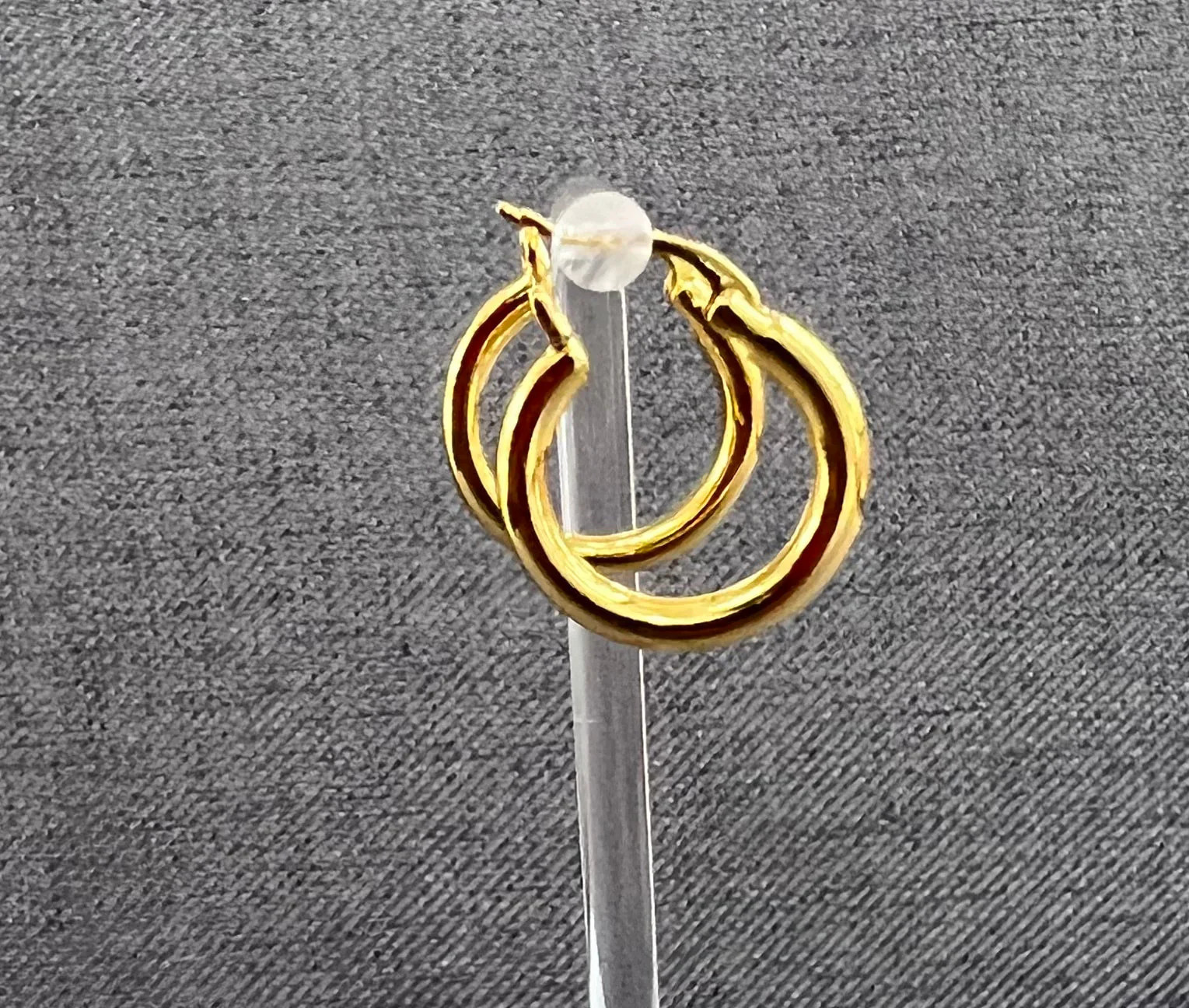18k Gold Filled Hoops, everyday wear, waterproof, earrings for women