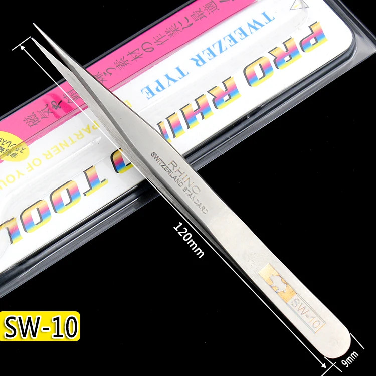 Titanium Alloy Precision Tweezers 0.15mm Fine Tip Phone PCB Repair Tool
