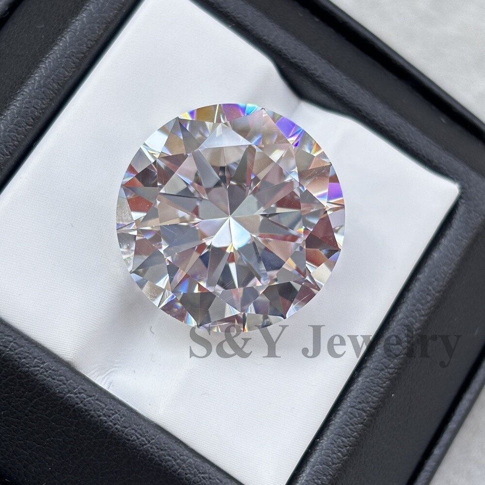 Factory Wholesale Price Top Quality 1000pcs Round Cut White Loose Cubic Zirconia