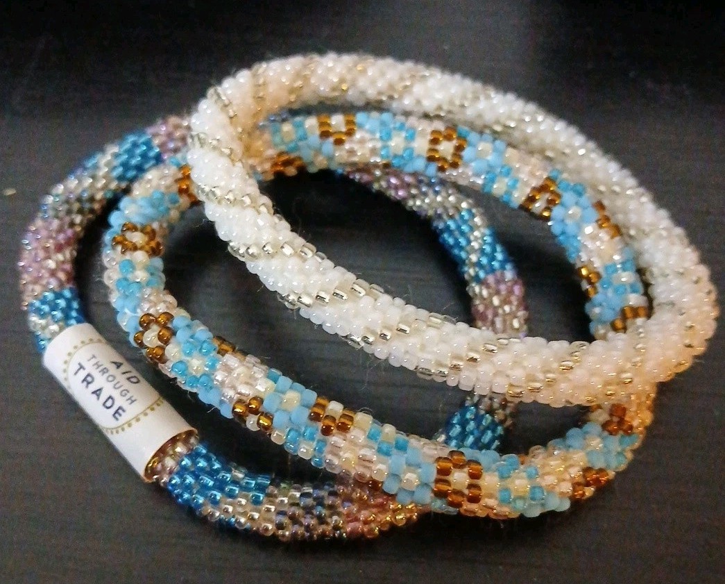 Set Of 3 Roll On Bracelets Nepal Aid Through Trade (lot #1)