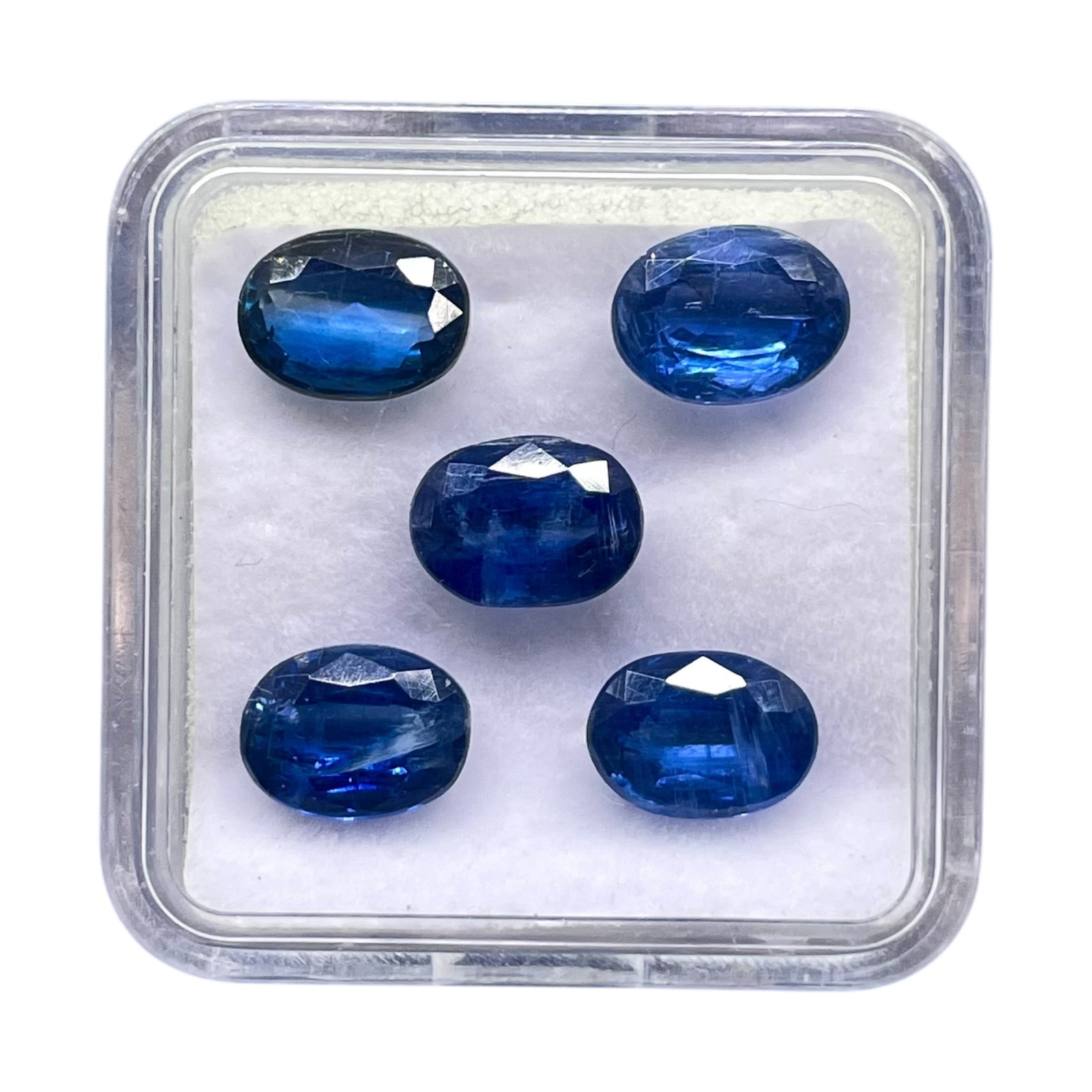 5 Pcs Natural Kyanite Blue 6x4mm Oval Cut Dazzling Untreated Loose Gemstones Lot