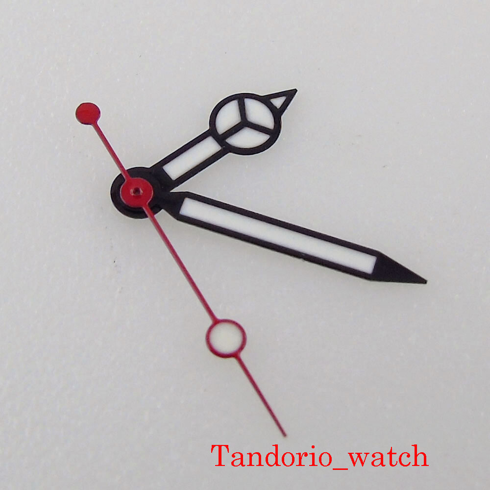 Black Watch Hand Set For NH35 NH36 7S26 ETA2836 2824 Automatic Movement Luminous