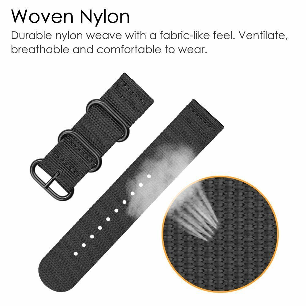 18mm 20mm 22mm 24mm Ballistic Durable Military Nylon Wrist Watch Band Strap