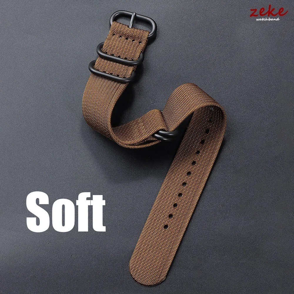 18mm 20mm 22mm 24mm Ballistic Durable Military Nylon Wrist Watch Band Strap