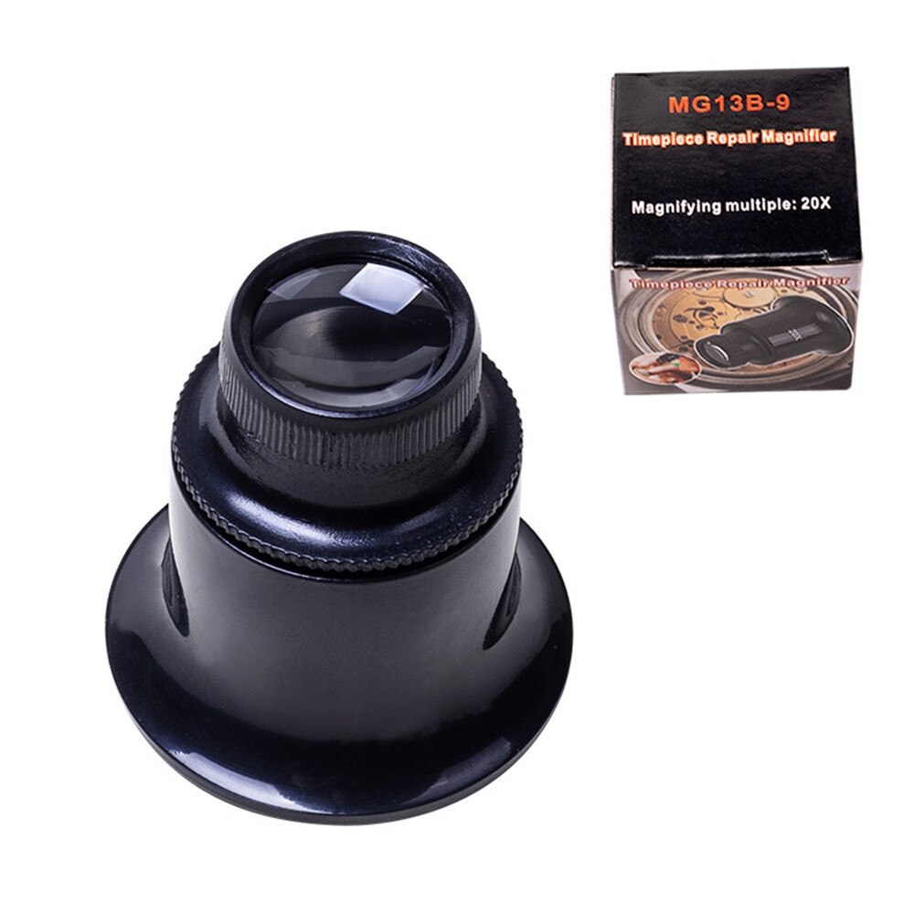 4X Pocket Magnifying Jewelry Glass Magnifier Jewelers Loop Loupe 5X 10X 15X 20X