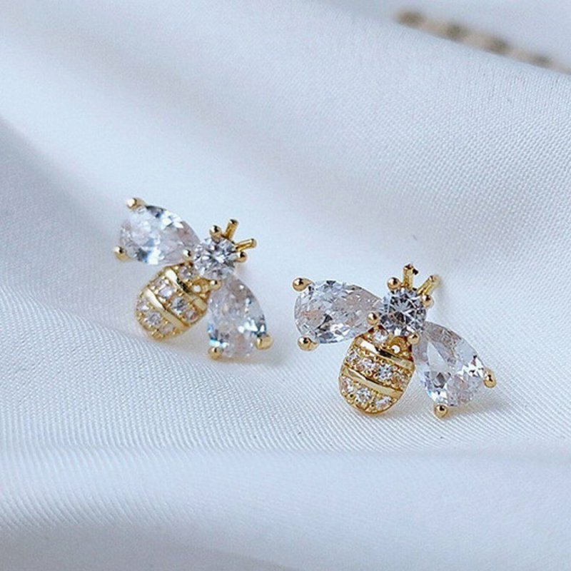 Elegant Cubic Zirconia Crystal Earrings Stud Drop Dangle Women Party Jewelry New