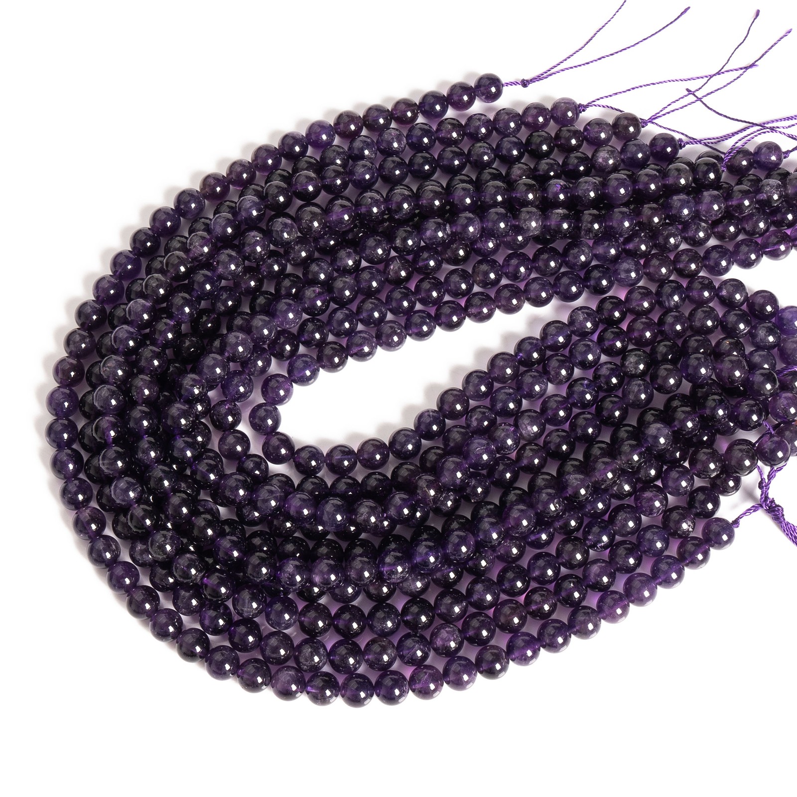 Natural Purple Amethyst AAAAA Gemstone Round Loose Beads 4MM 6MM 8MM 10MM 12MM