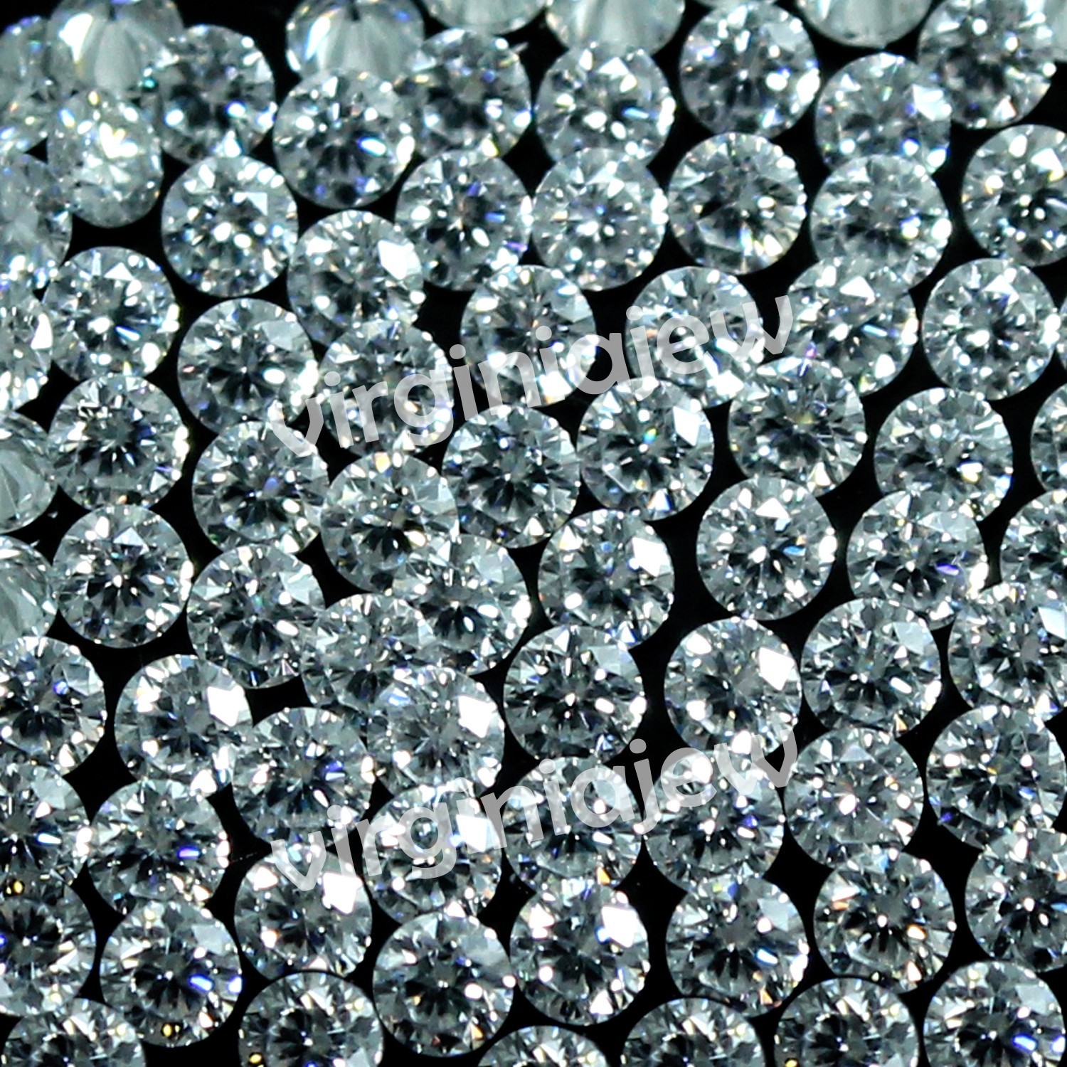 Natural D Color VVS1 Brilliant Cut 0.8 MM Round White Loose Diamond 1000 Pcs Lot