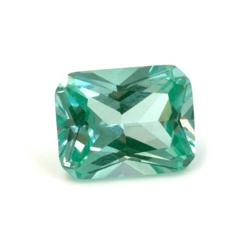 Lab Created Sea Foam Green Spinel Emerald Cuts