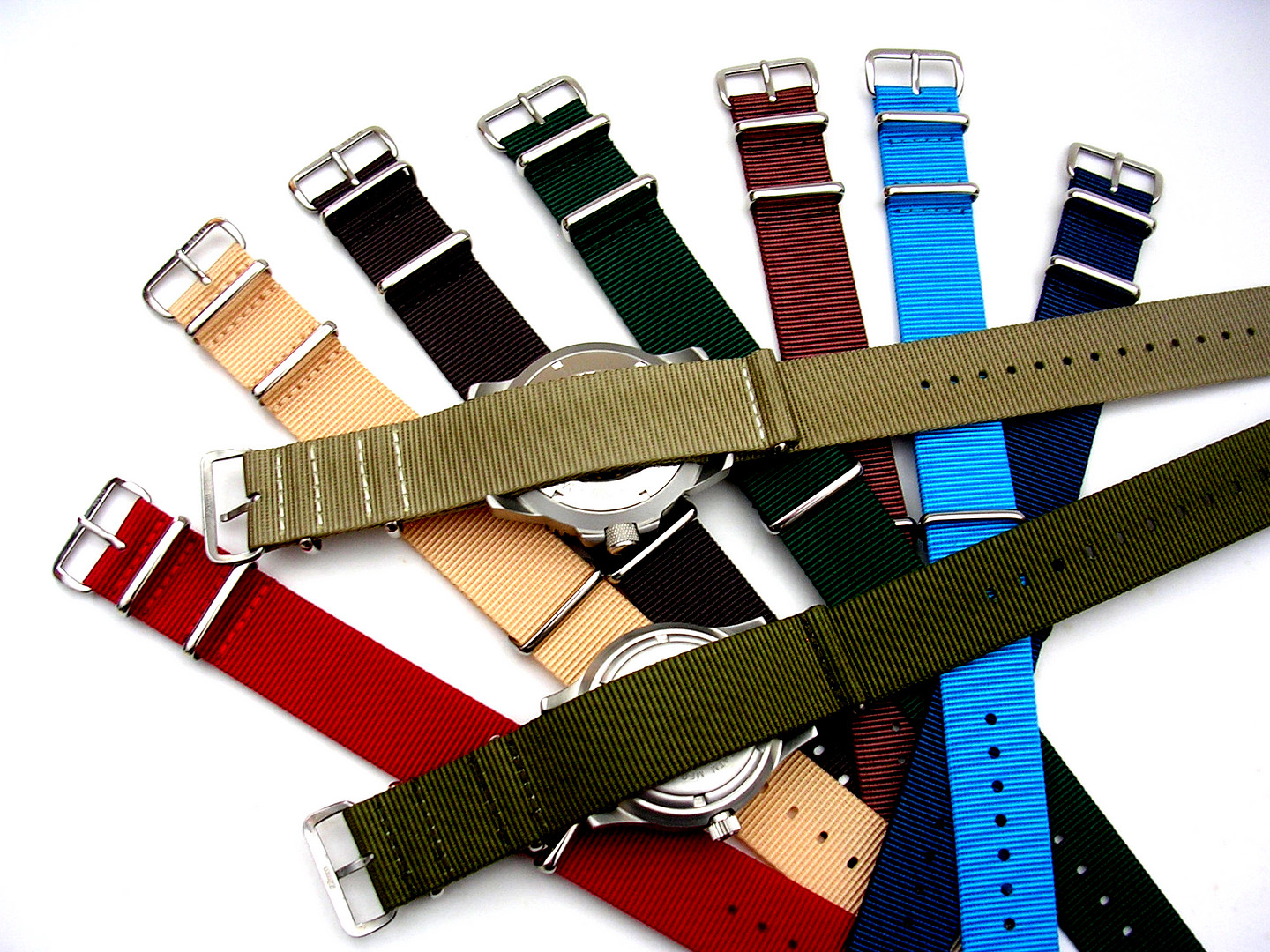 NATO ® strap watch band G10 nylon Military RAF stitch bond replacement IW SUISSE