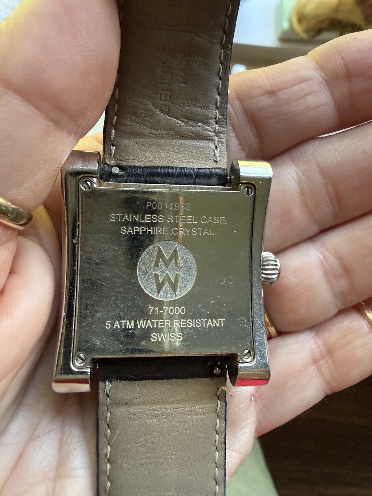 Authentic Michele Diamond Watch With Michele Bands New Battery