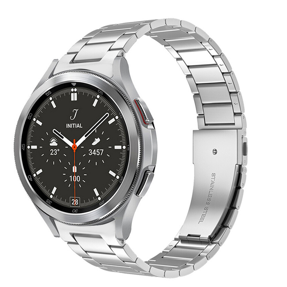 No Gaps Stainless Metal Strap Band For Samsung Galaxy Watch 6 5 4 40/44/43/47mm