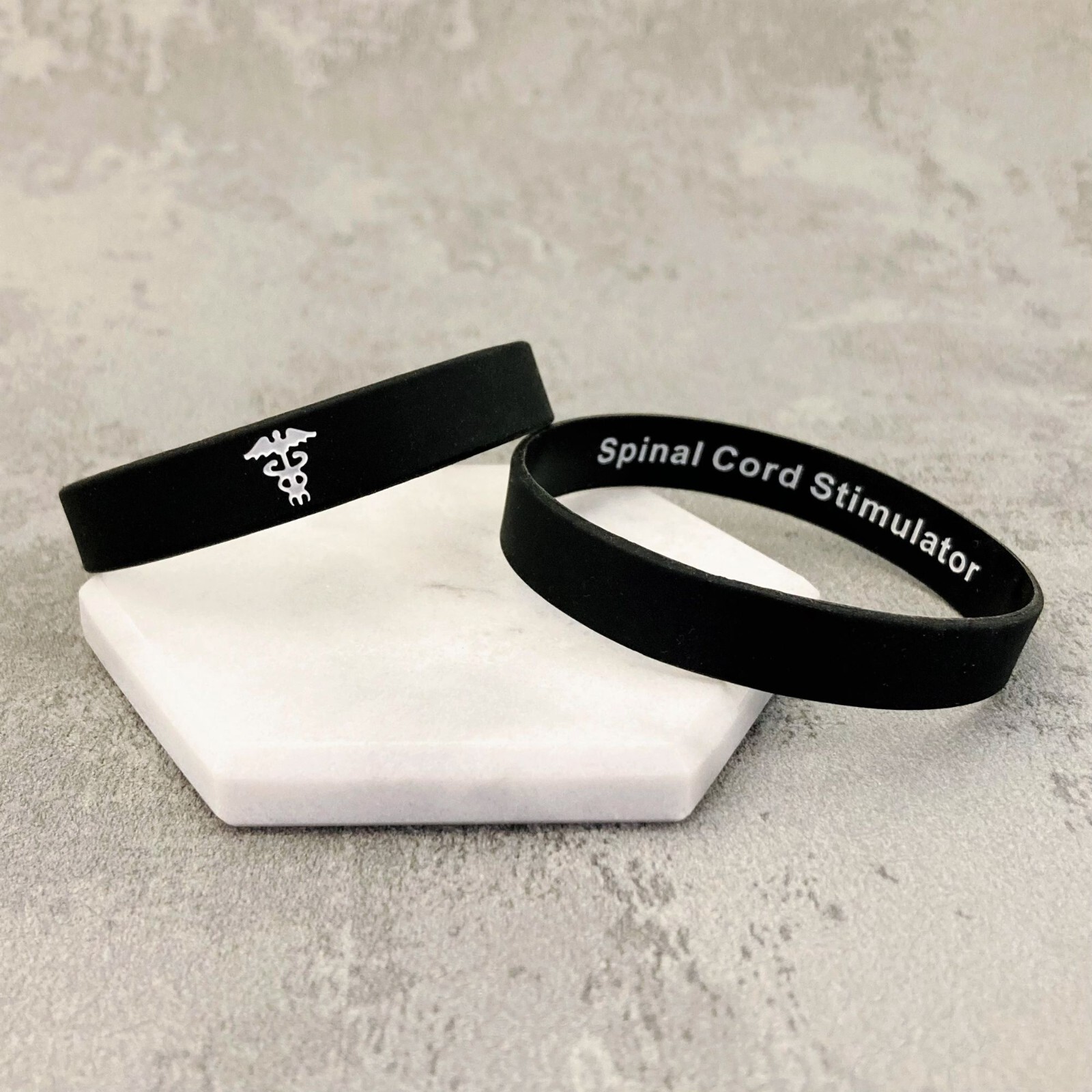 Spinal Cord Stimulator Hidden Medical Alert Wristband Anticoagulant ID Silicone