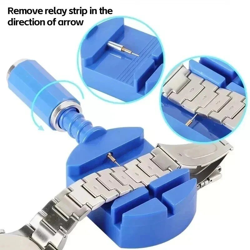 147PCS Watch Repair Tool Kit Back Case Opener Remover Spring Pin Bars Watchmaker