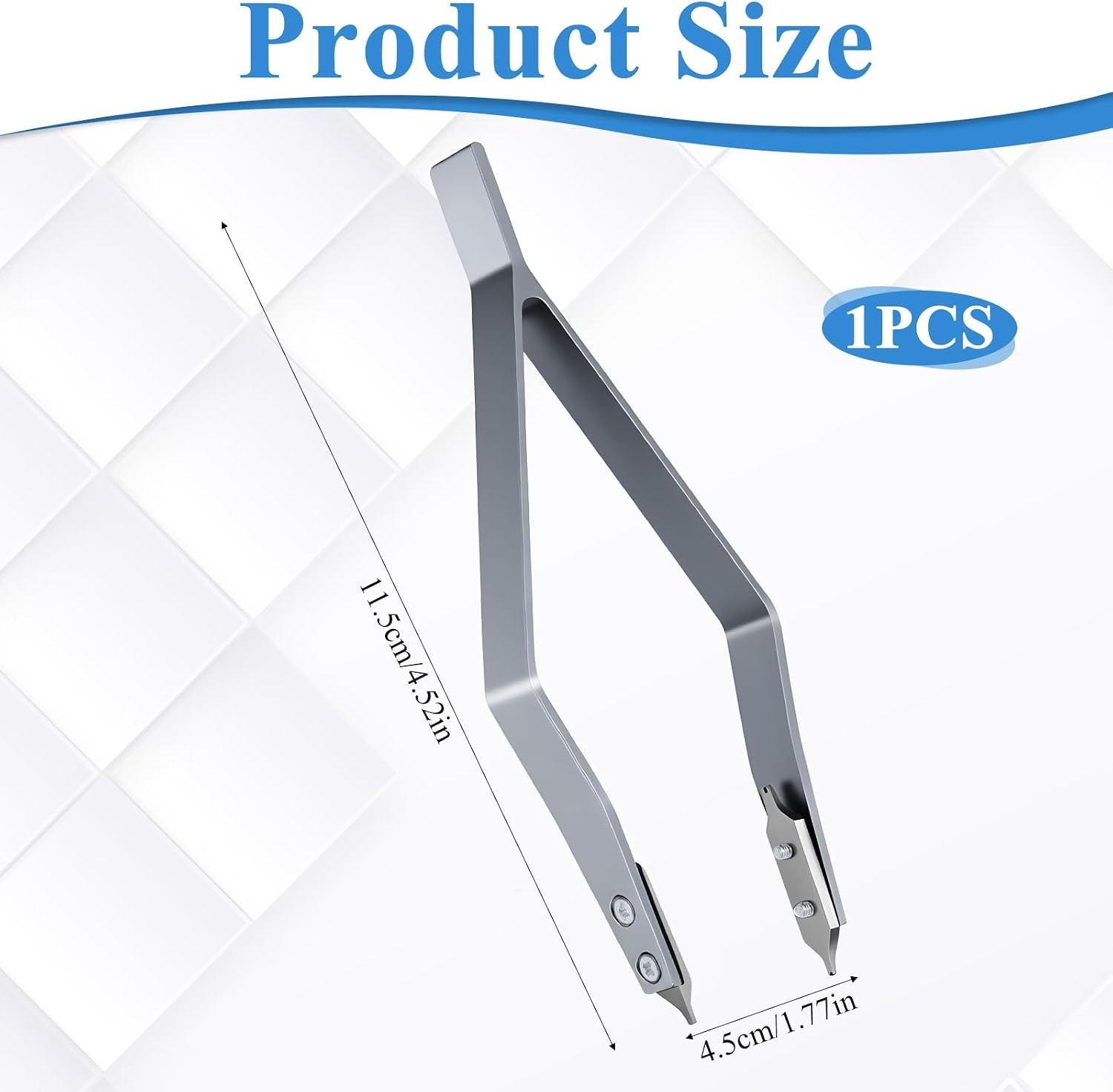 V-Shaped Stainless Steel Spring Bar Tweezers for Watch Repair – Ergonomic Design