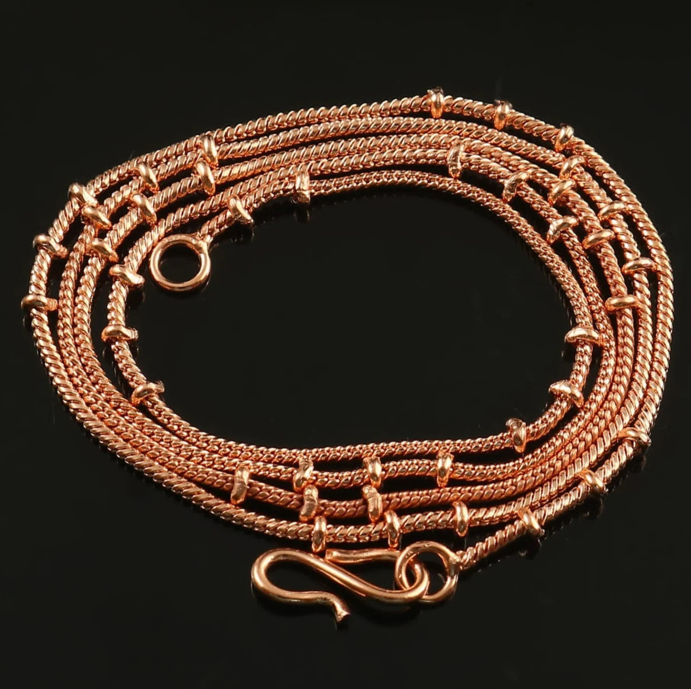 18 inch Pure Copper Snake Chain Necklace, Healing Copper Jewelry