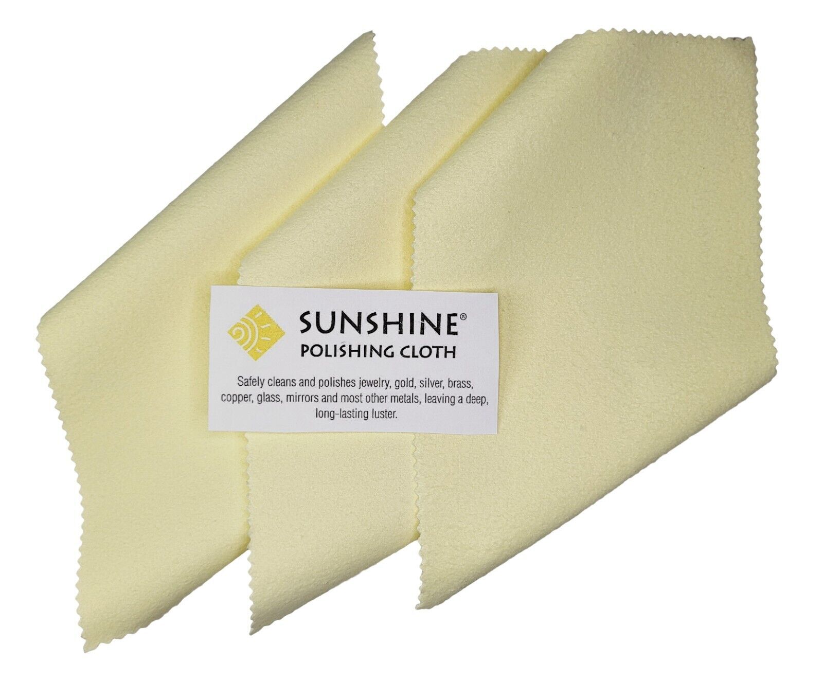 Sunshine Polishing Cloth Jewelry Cleaning Gold Silver Copper Brass Platinum Ring