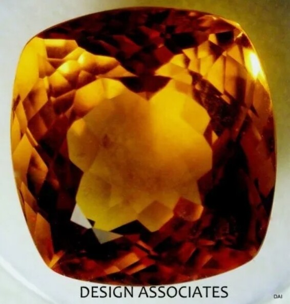 NATURAL MADEIRA CITRINE 6 MM CUSHION CUT 2 PIECE SET FROM BRAZIL F-4886