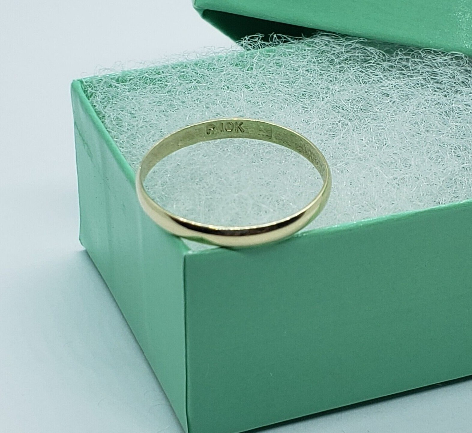 2mm 10K Solid Yellow Gold Plain Knuckle Band Simple Ring Women Sizes 2 to 7.5