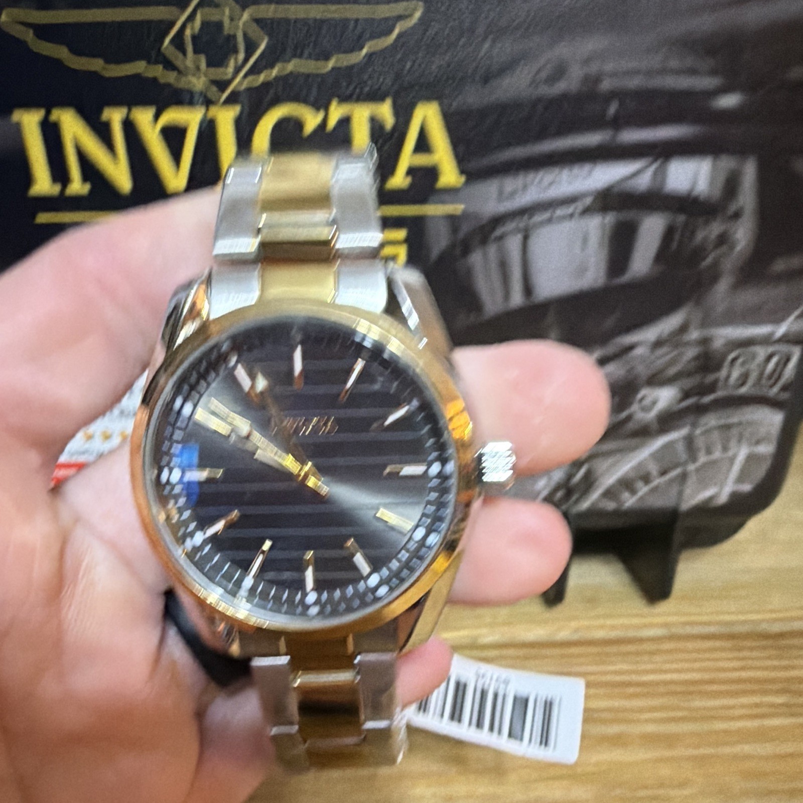 Invicta Men’s Celestial Hollis, gray dial, Two-Tone Stainless Steel Bracelet