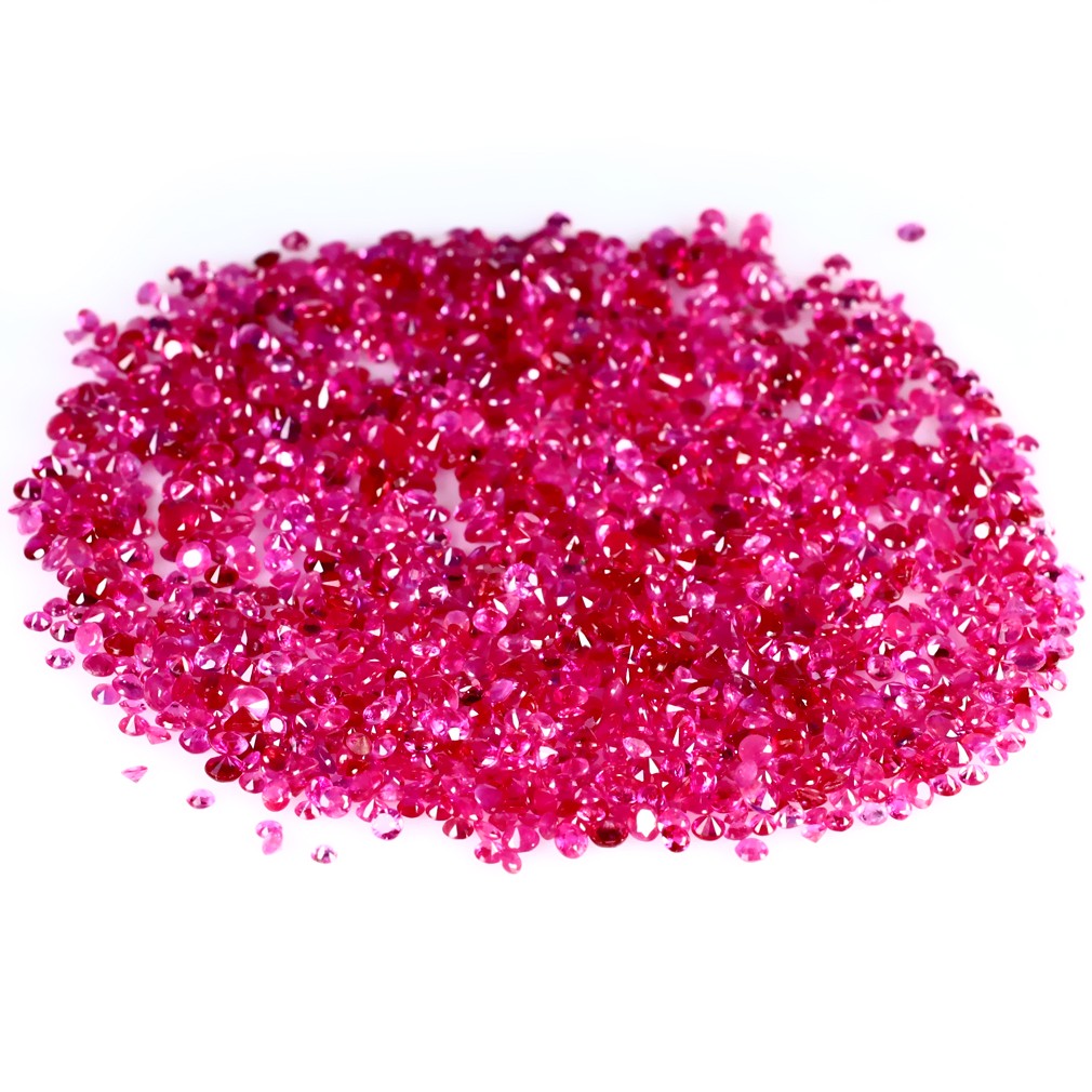 0.40 ct (50 pcs Lot) Mind-Boggling CALIBRATED SIZE(1 x 1 mm) Round Shape Ruby