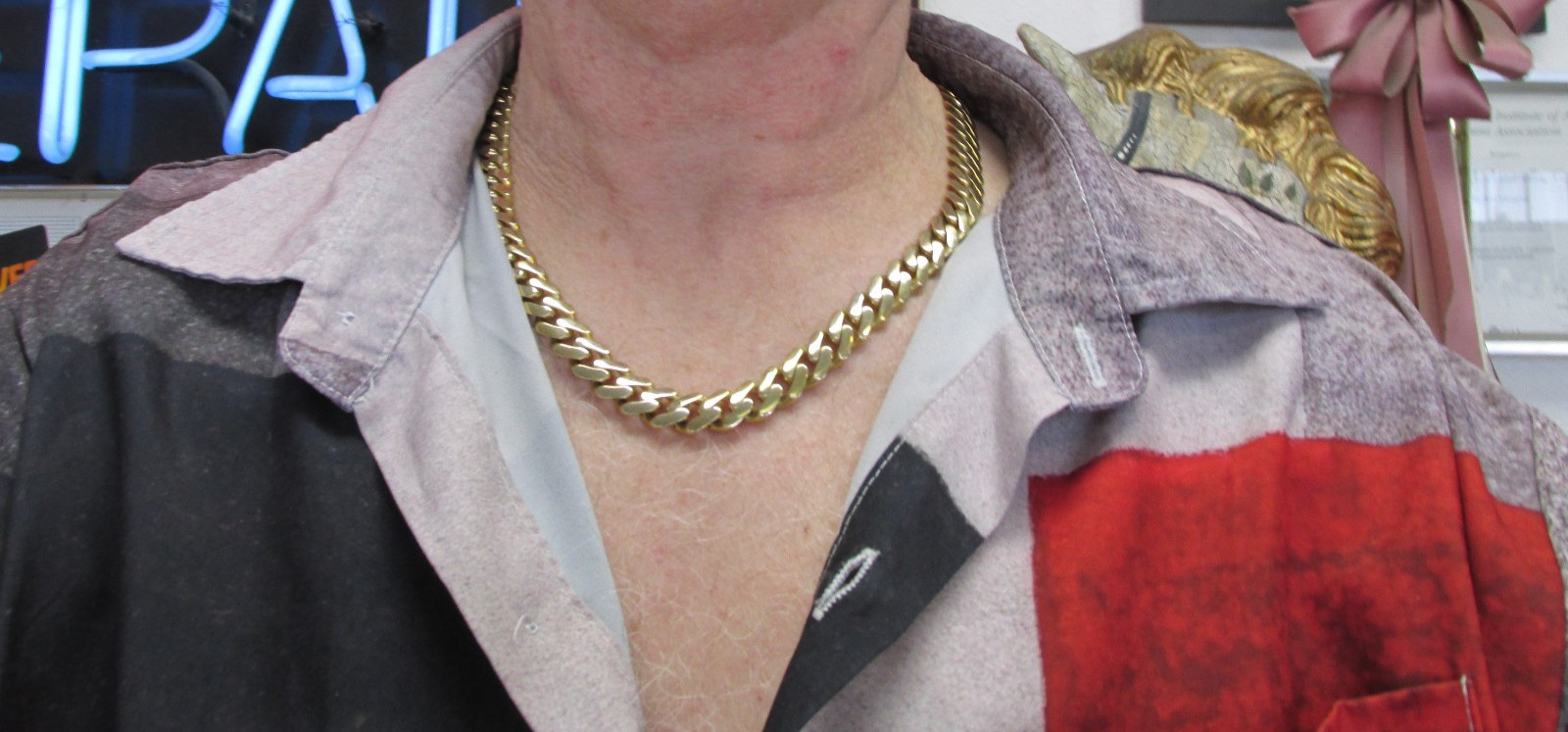 Monaco Chain Classic 10k Gold Large Cuban Link Necklace 20 inch MAKE OFFER