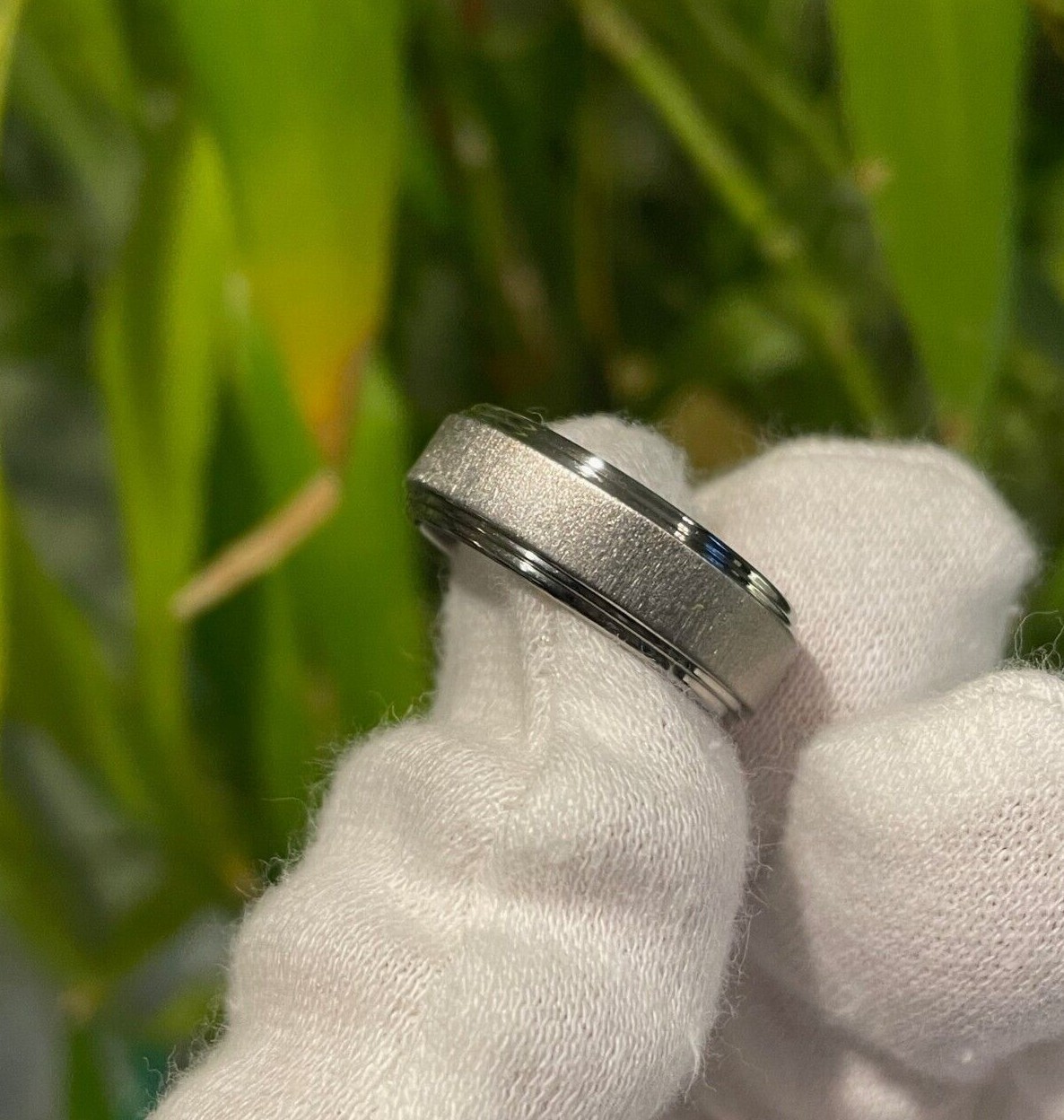 Comfort Fit Ring, Titanium Band, Double Stepped Edges, Made to Order, Wedding