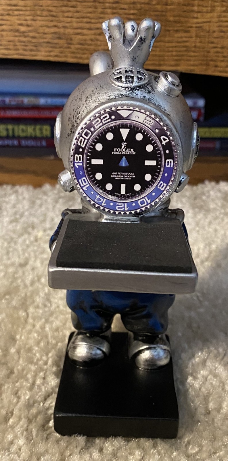 Scuba Diver Novelty Watch Stand Very Good Condition, No Box FREE SHIPPING