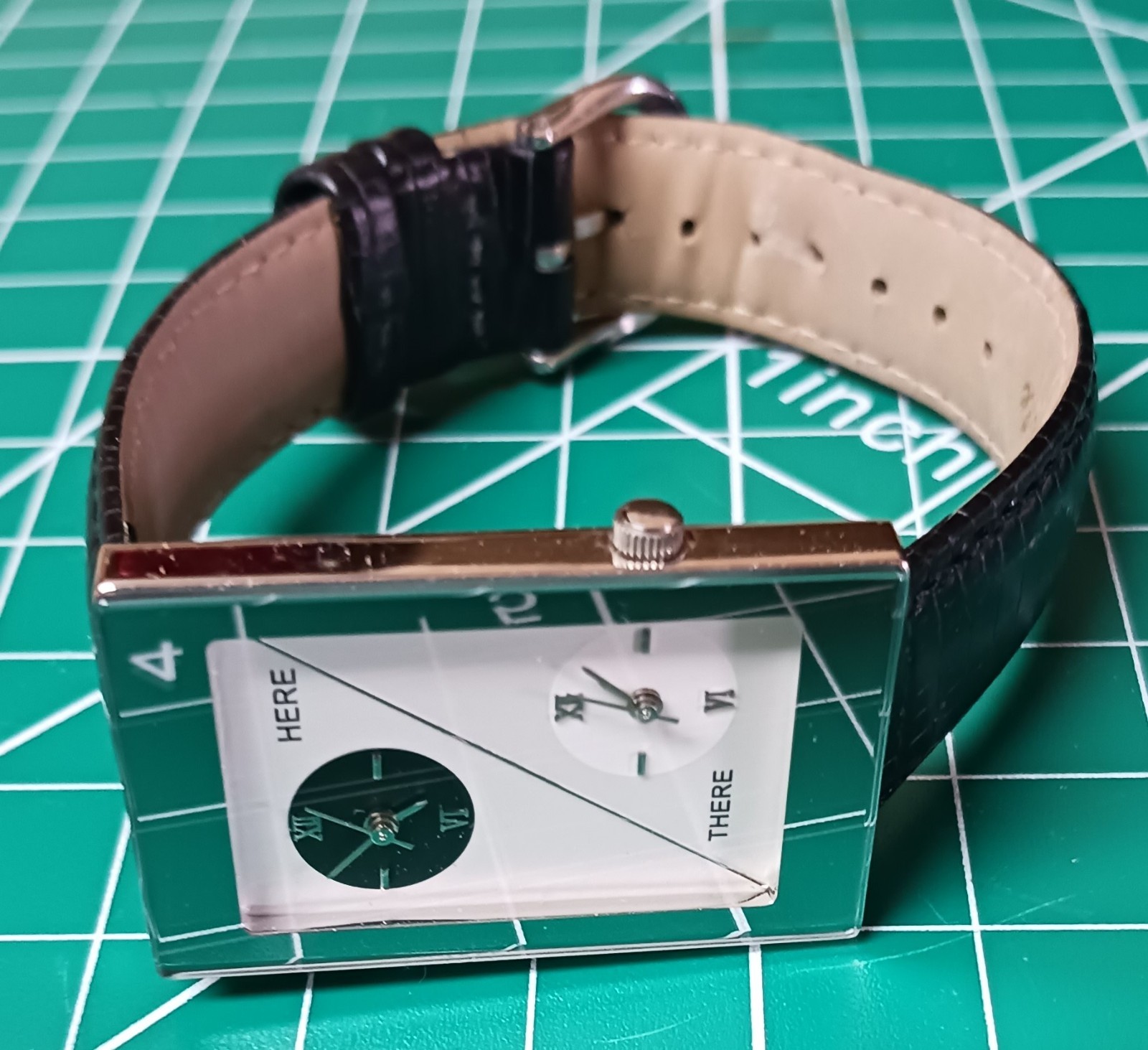 Oui Art custom watch with a Japanese movement and stainless steel back