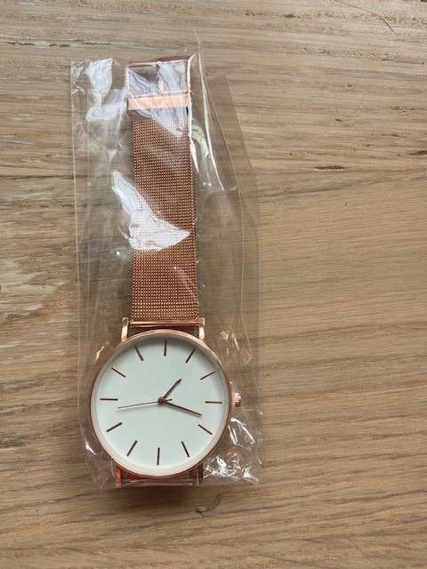 mens gold colored watch Brand New