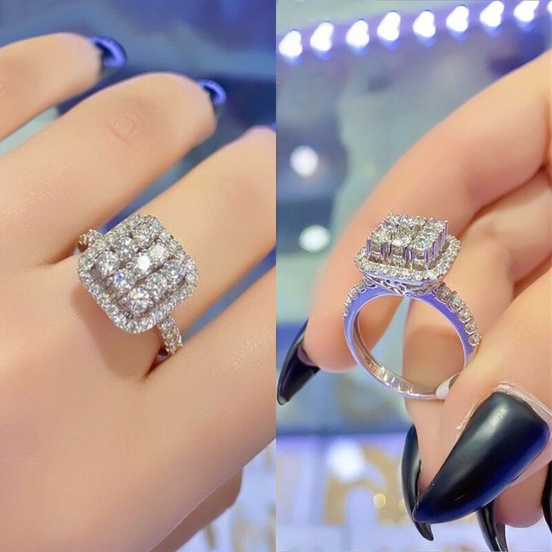 2.5 Ct CZ Comfort Fit Ring 925 Silver Plated Sparkling Valentine Day Gifts Ring