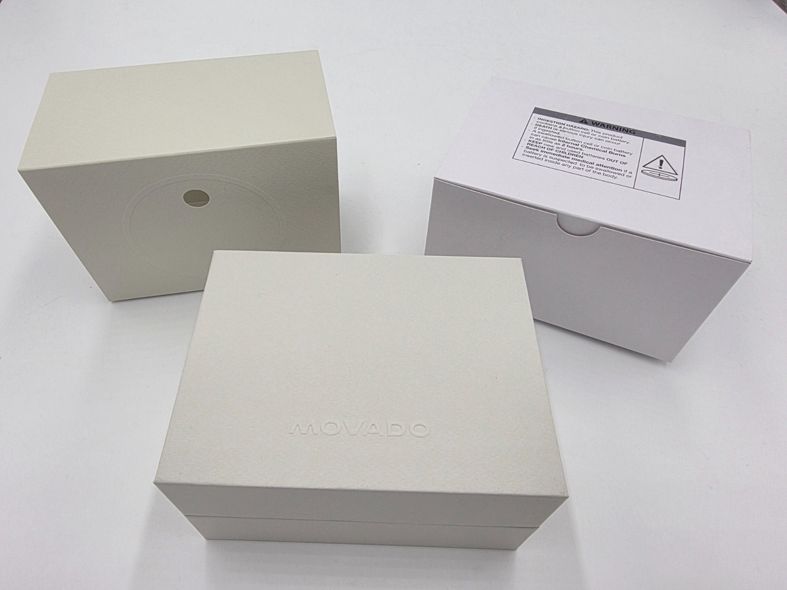 BRAND NEW AUTHENTIC MOVADO WATCH GIFT BOX WITH WARRANTY BOOKLET
