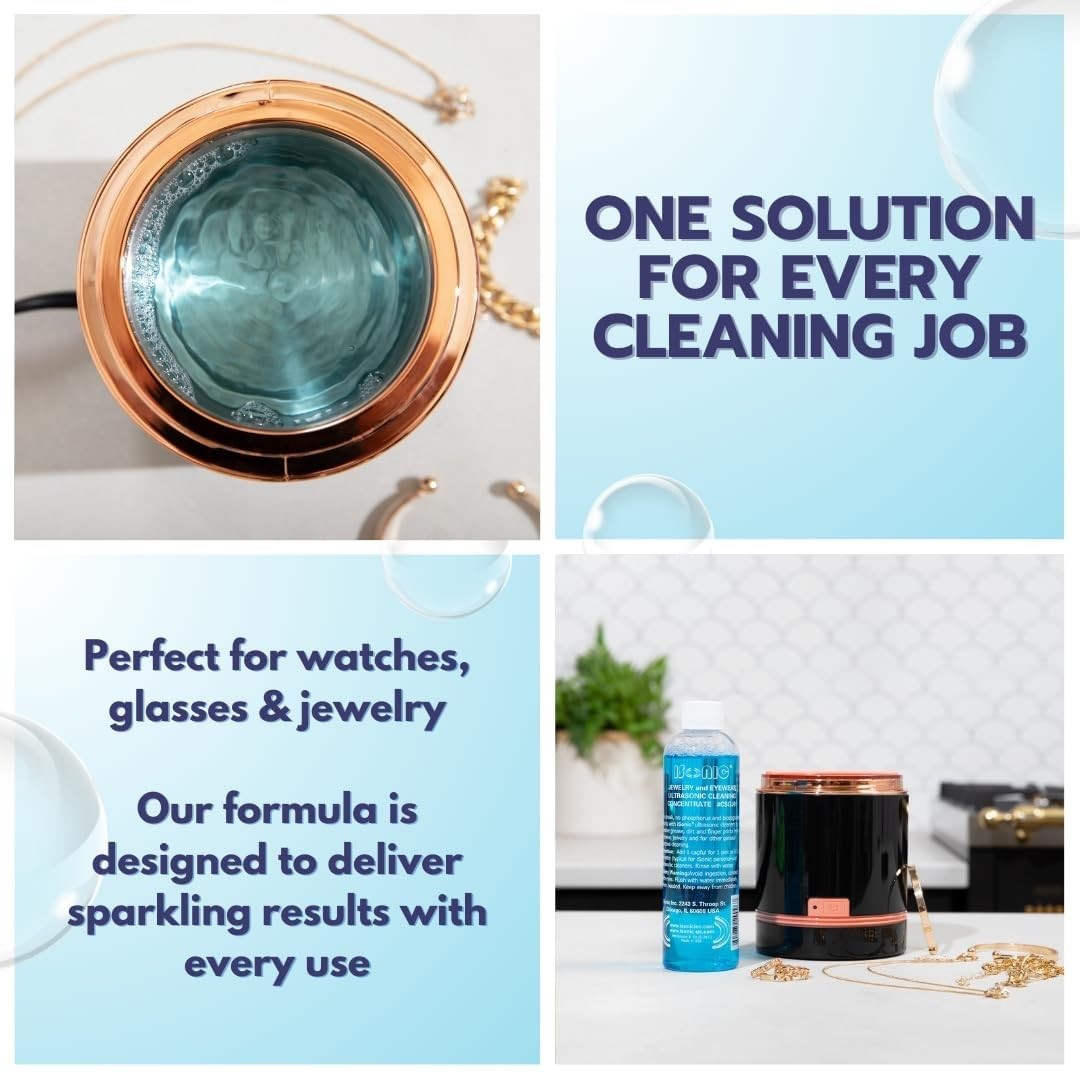 Ultrasonic Jewelry & Eyewear Cleaning Solution Concentrate (8 fl oz) –