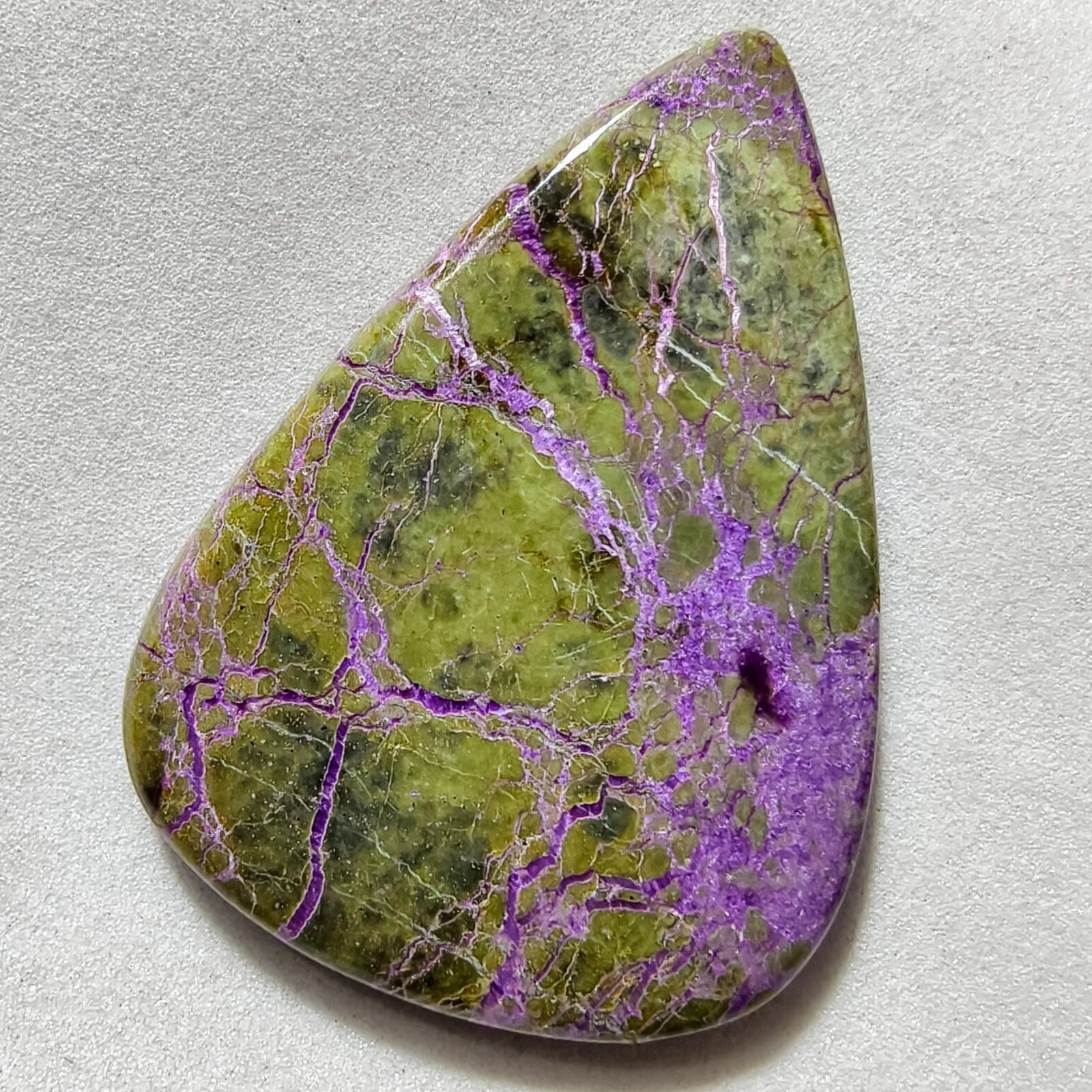 46 Cts Natural Purple Stichtite Cabochon Gemstone For Jewelry 43.1×31.2×5.3 MM