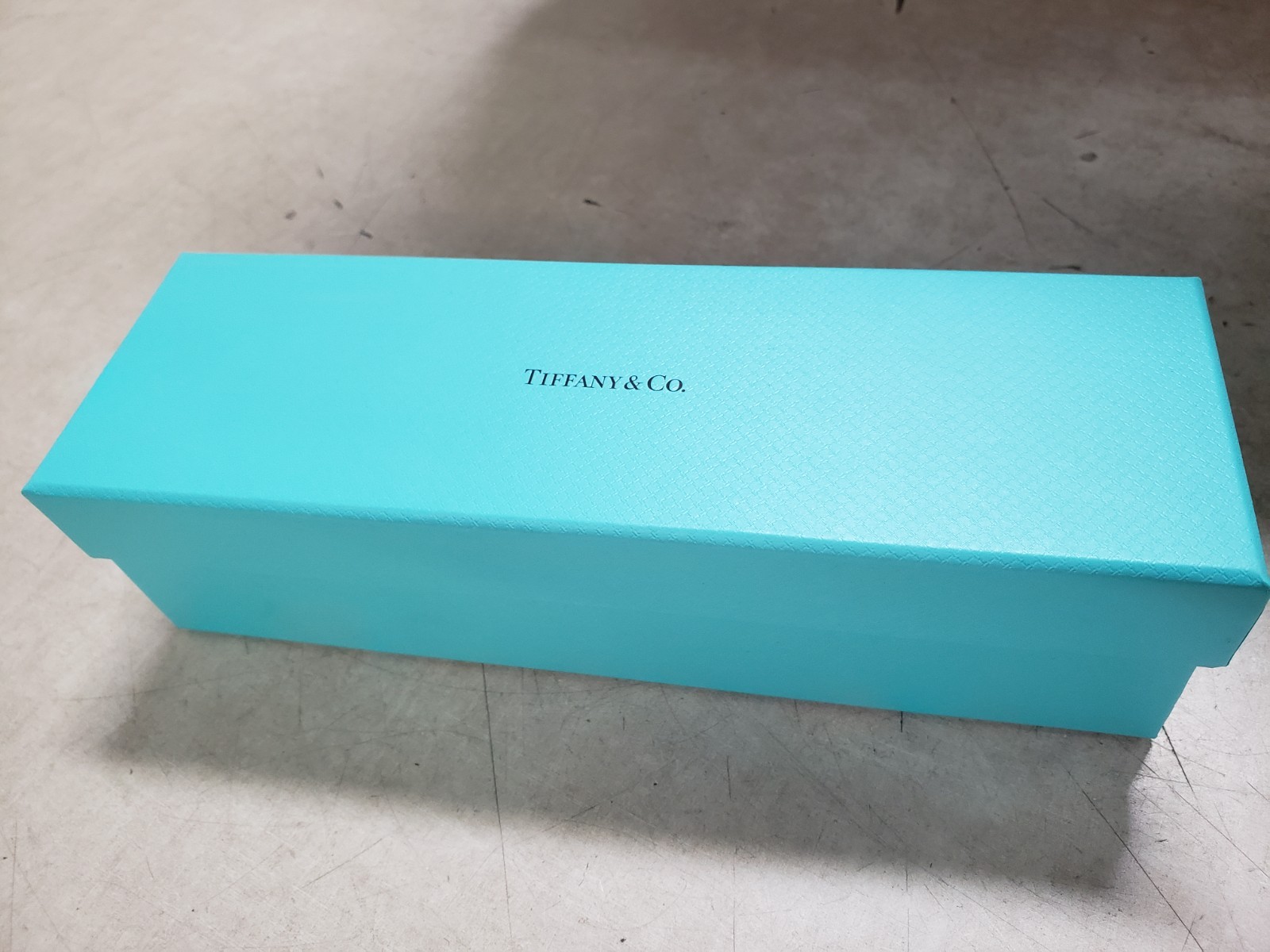 Tiffany & Co. Engagement Blue Leather Bracelet Empty Box Case