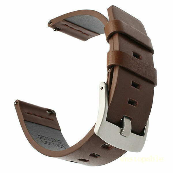US Genuine Leather Watch Band Wrist Strap Quick Release For 18mm 20mm 22mm 24mm