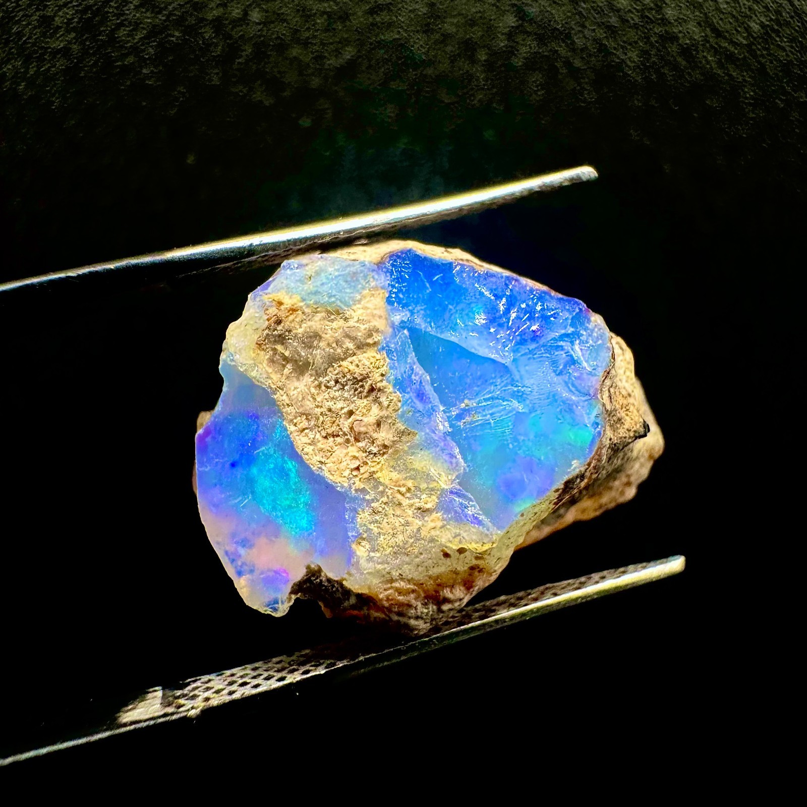 13 CTS Natural Ethiopian Opal Rough, Crystal Raw Welo Fire Opal Rough Gemstone
