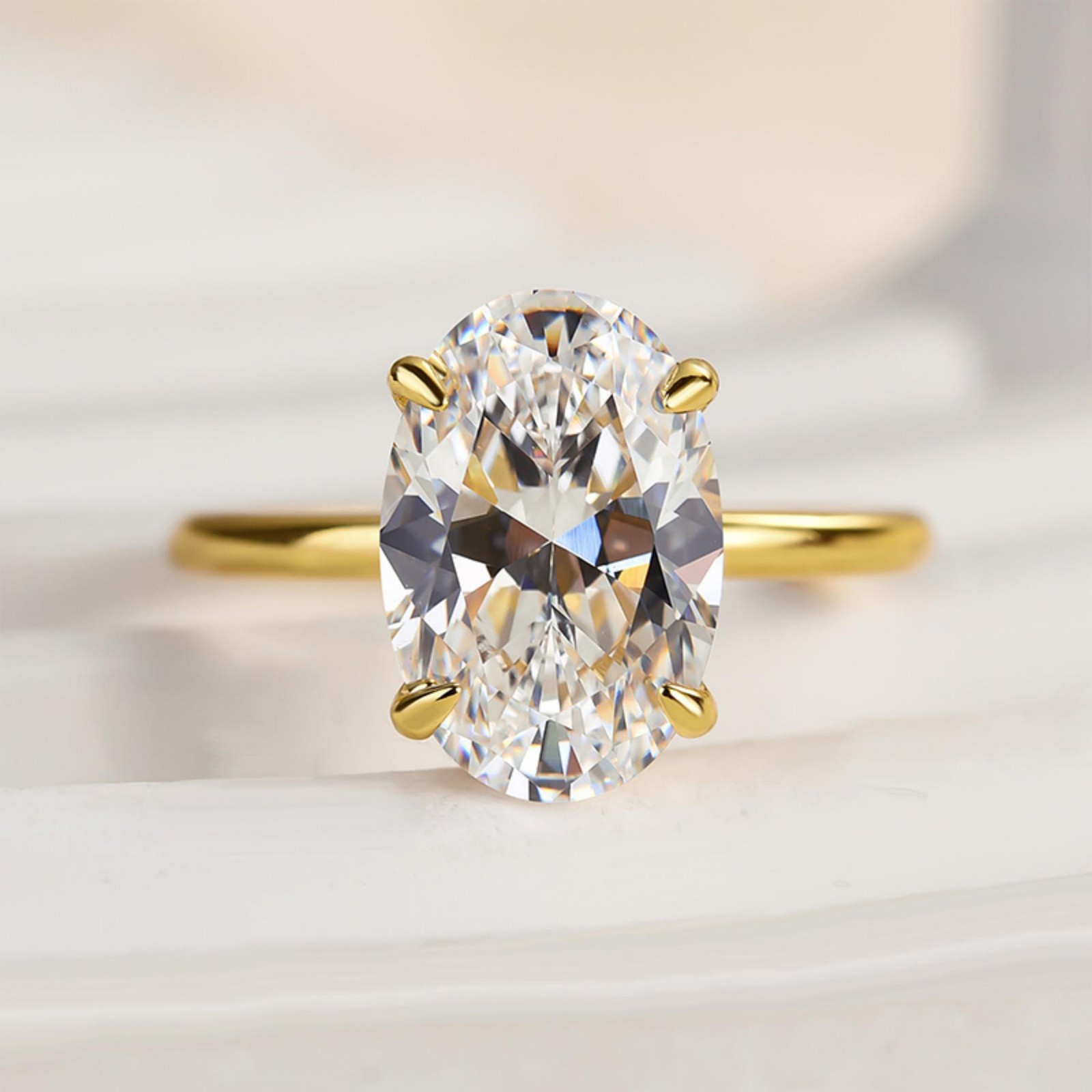 25 Sterling Silver Luxury Shiny 1-8CT Zircon For Women Jewelry Gift