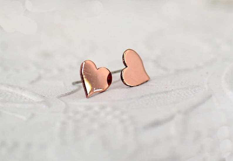 Circle Design Solid Copper Handmade Tops Earrings For Women Jewelry