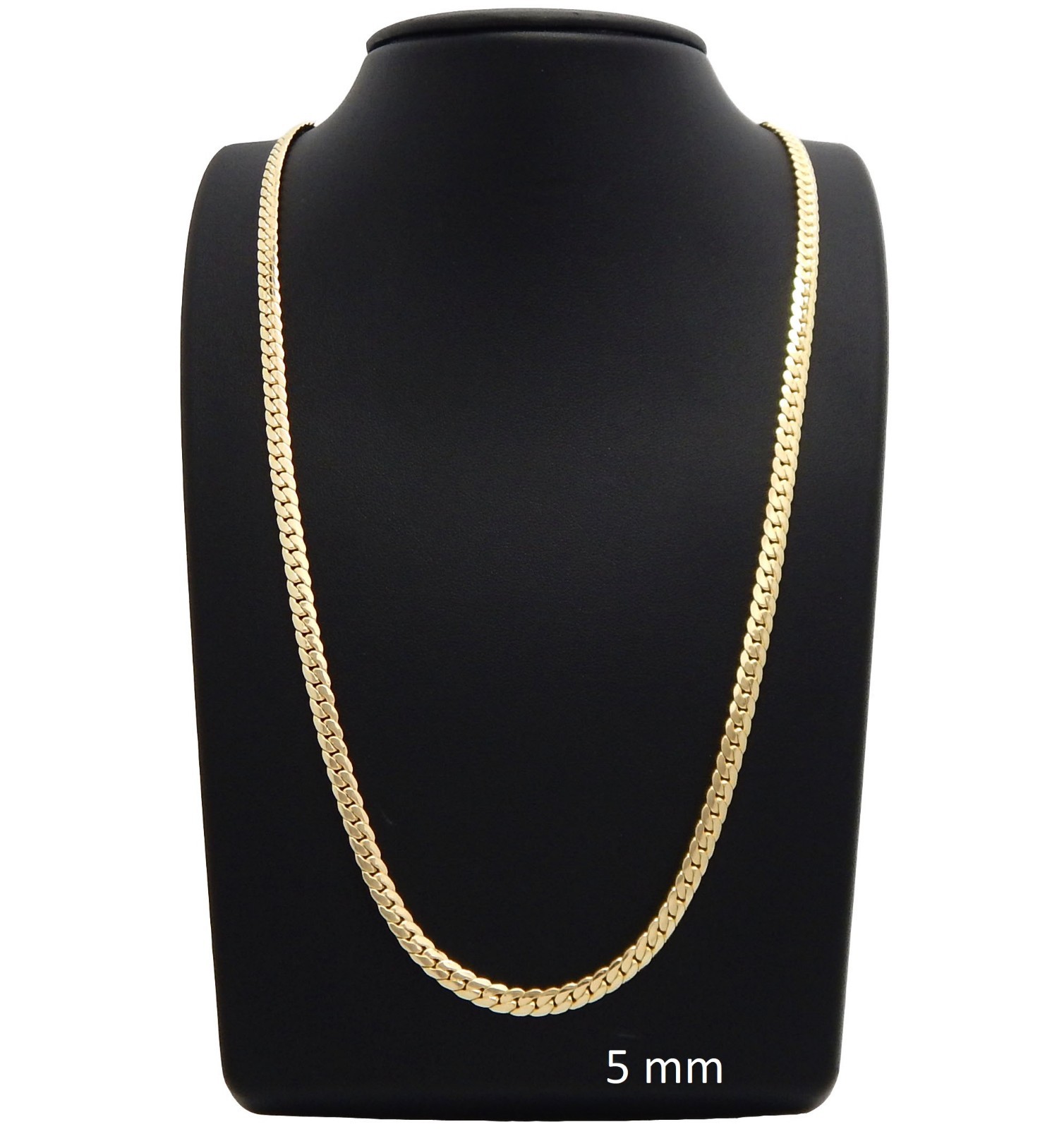Miami Cuban link Chain 4mm to 12mm Necklace Bracelet 14k Gold Plated 20″ 24″ 30″