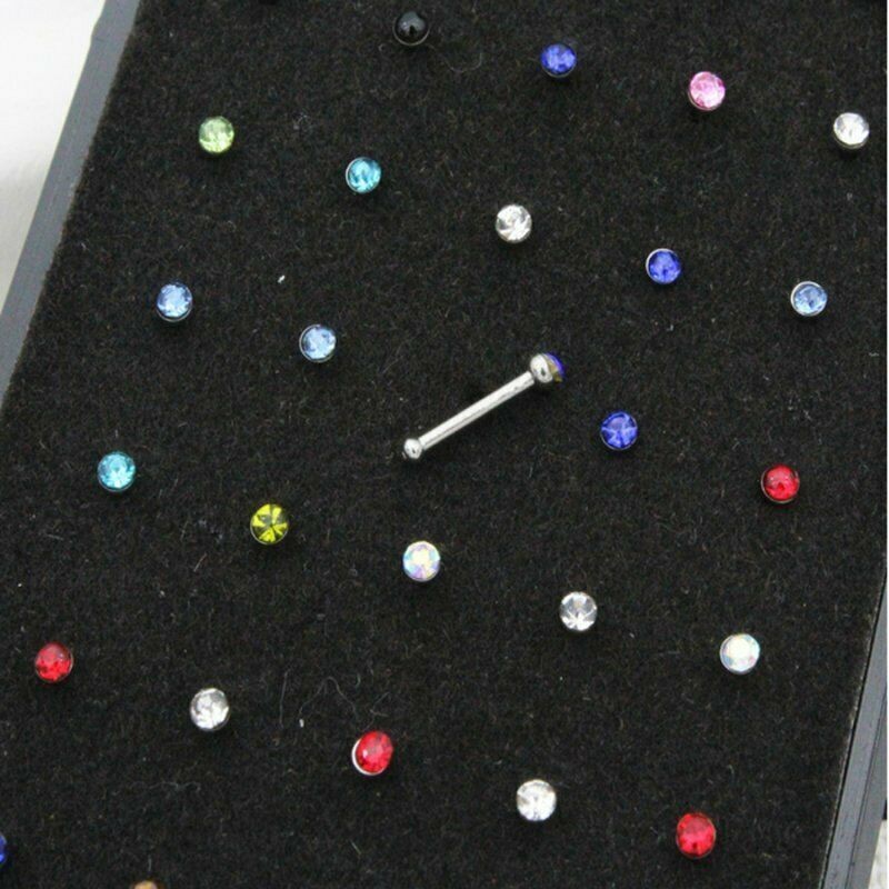 120× Stud Nose Rings Bone Stud Stainless Steel Color Pin Jewelry Piercing Body