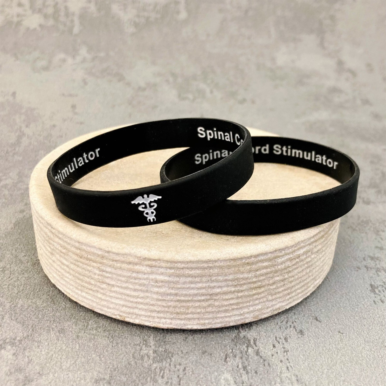 Spinal Cord Stimulator Hidden Medical Alert Wristband Anticoagulant ID Silicone