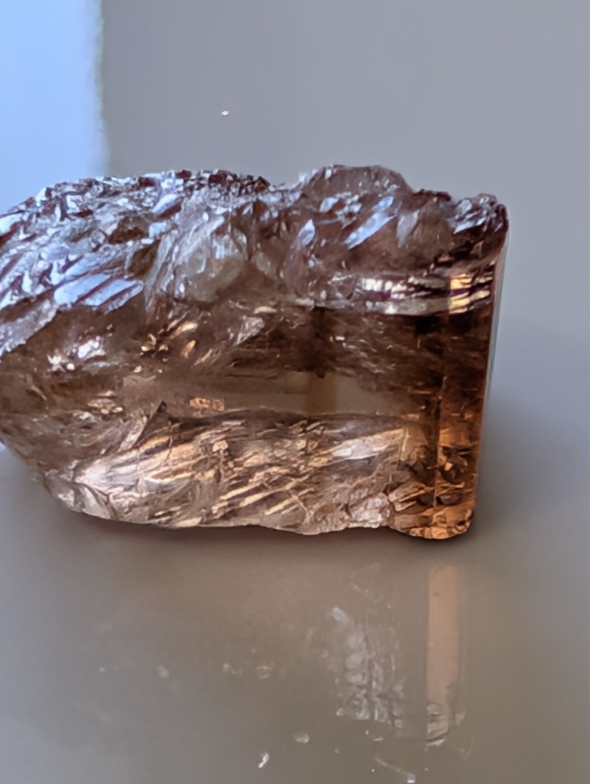 USA seller 26.73 Eye clean Imperial Topaz facet rough gemstone specimen